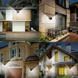 1 pièce 100LED applique murale solaire extérieure capteur de corps humain lumière IP65 étanche extérieure étanche lampadaire cour