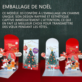 Emballage de noël 2 styles 10 exemplaires au total emballage scellé en papier tridimensionnel 3D surprise de carte de voeux créative