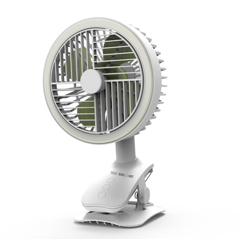Ventilateurs électriques   A clipser    Manivelle automatique  Vitesse du vent à 3 vitesses   Ventilateur de tête oscillant