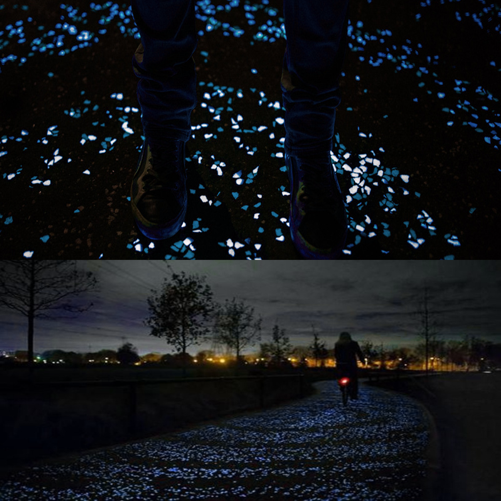 Galet lumineux cailloux 100 pièces pierres lumineuses gravier lumineux pavés herbe de jardin décoration de récipient de poissons
