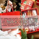 Noël peut placer des cookies et autres cadeaux cadeau de noël boîte aveugle de noël coffret cadeau de noël avec 9 grilles enfants