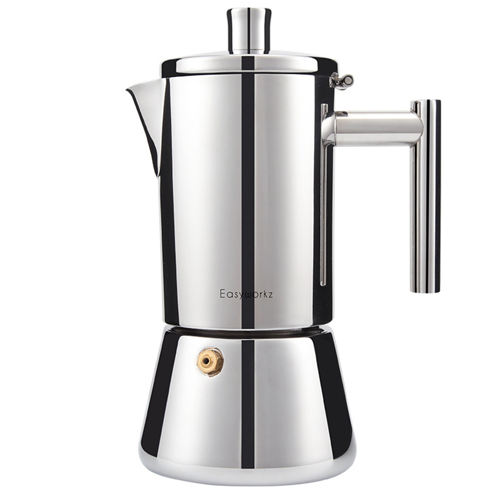 afetière italienne en acier inoxydable pour 10 tasses 500ml Pour induction à gaz et toutes les cuisinières Cafetière moka Argenté