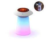 Soucoupe volante aromathérapie, humidificateur d'air de bureau de grande capacité, diffuseur à lumière dégradée sept couleurs