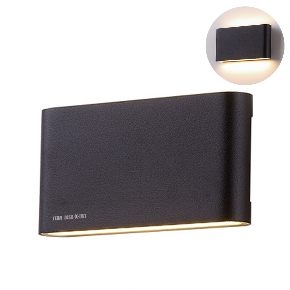 Applique LED d'extérieur étanche pour patio allée ultra-mince chambre à coucher applique murale à double tête luminaire de patio