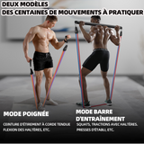 Bande élastique fitness 75 lbs corde de tension bande de résistance résistance elastique latex-barre pilates à pour etirement squat
