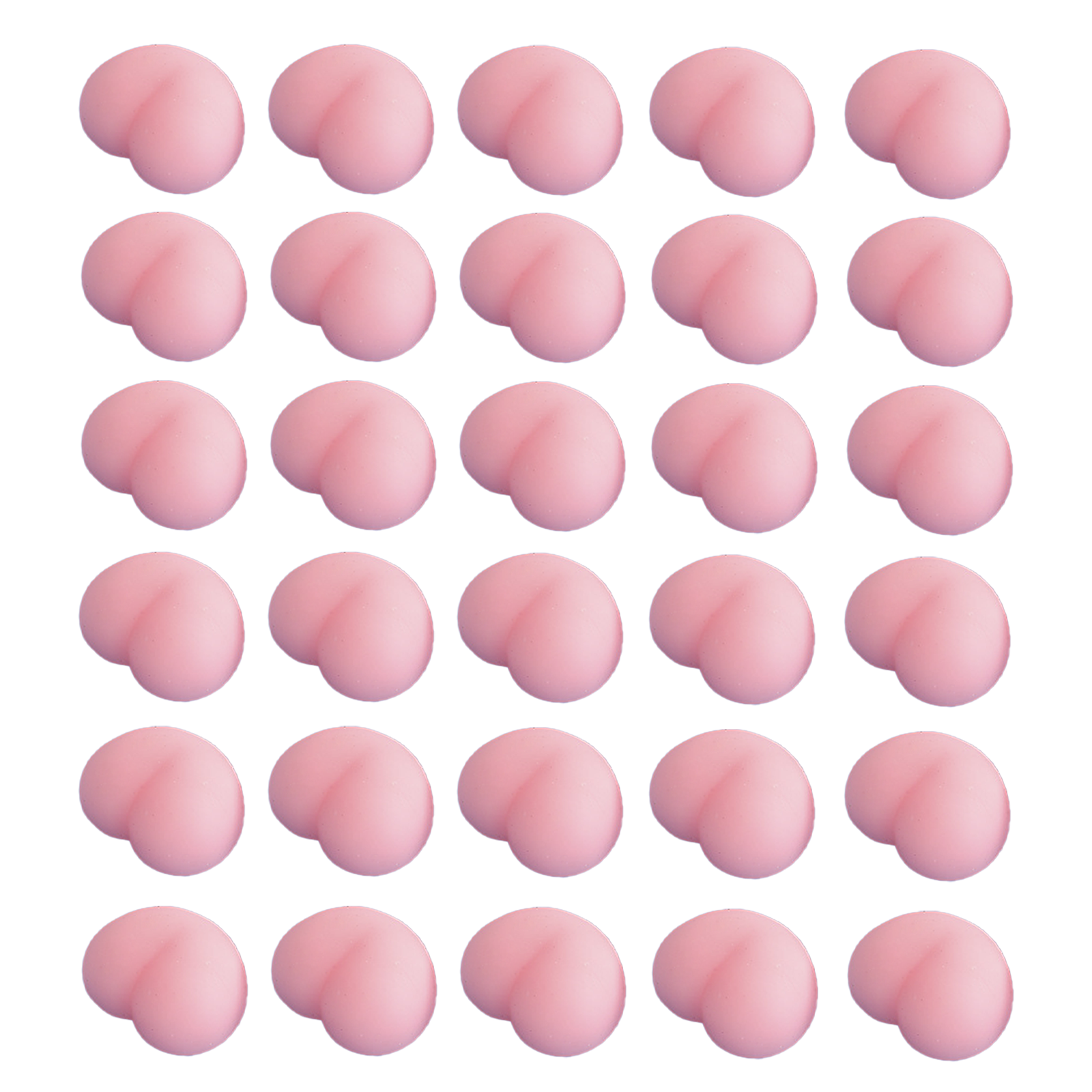 Jouet 30PCS petites fesses super mignonnes à pincer jouets en caoutchouc souple pour soulager le stress jouet à presser rose