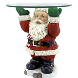 Plateau de serveur du père noël, Sculpture en résine, ornement artisanal pour la maison et le bureau, cadeau d'anniversaire