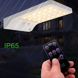 Lampe murale solaire  Détecteur de télécommande  Étanchéité IP65 3 modes intelligents 7 niveaux de température de couleur réglables