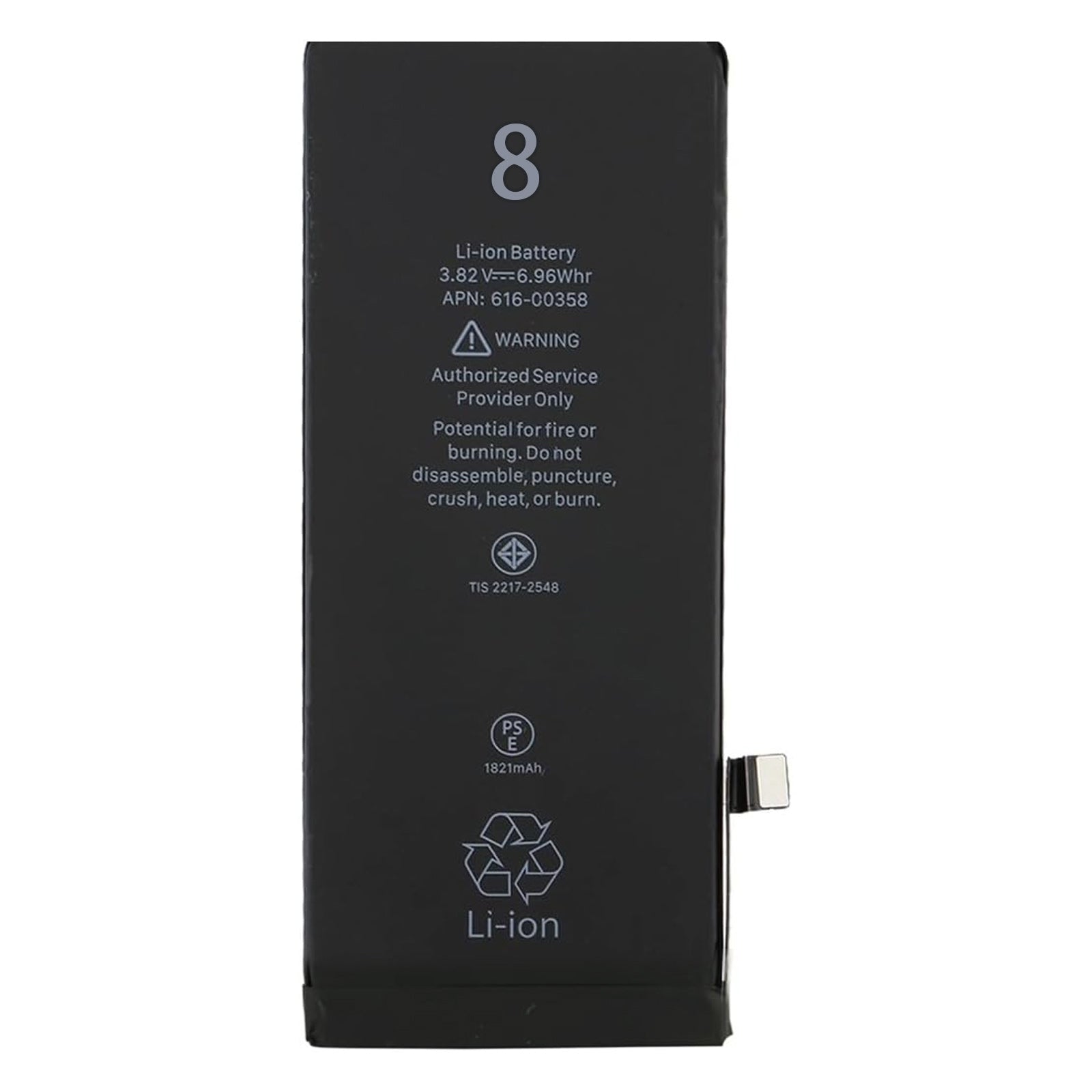 Batterie pour iPhone 8 1821 mAh Batterie Premium de Remplacement Identique à l'Original avec Kit Outils Professionnels et adhésif