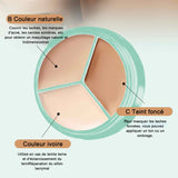 Teint couvrant imperfections 3x3,5g fond teint couvrant imperfections tatouage cicatrice pour le corps teint correcteur tricolore
