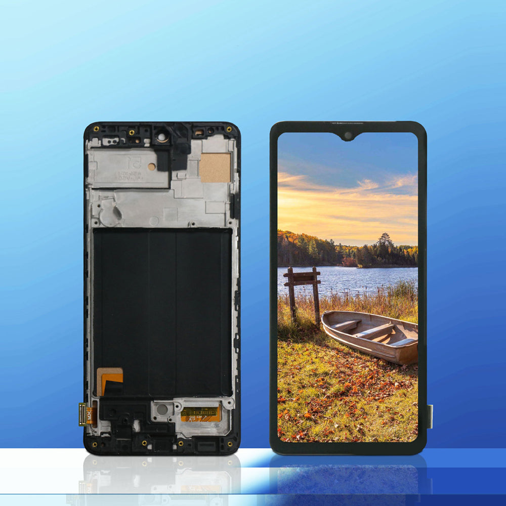 Assemblage d'écran de téléphone mobile   Adapté à A51   Haute luminosité   Ecrans internes et externes Écran de téléphone portable