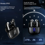 Ecouteurs bluetooth sans fil 36 heures durée d'utilisation réduction bruit à longue portée ecouteurs bluetooth intra-auriculaires