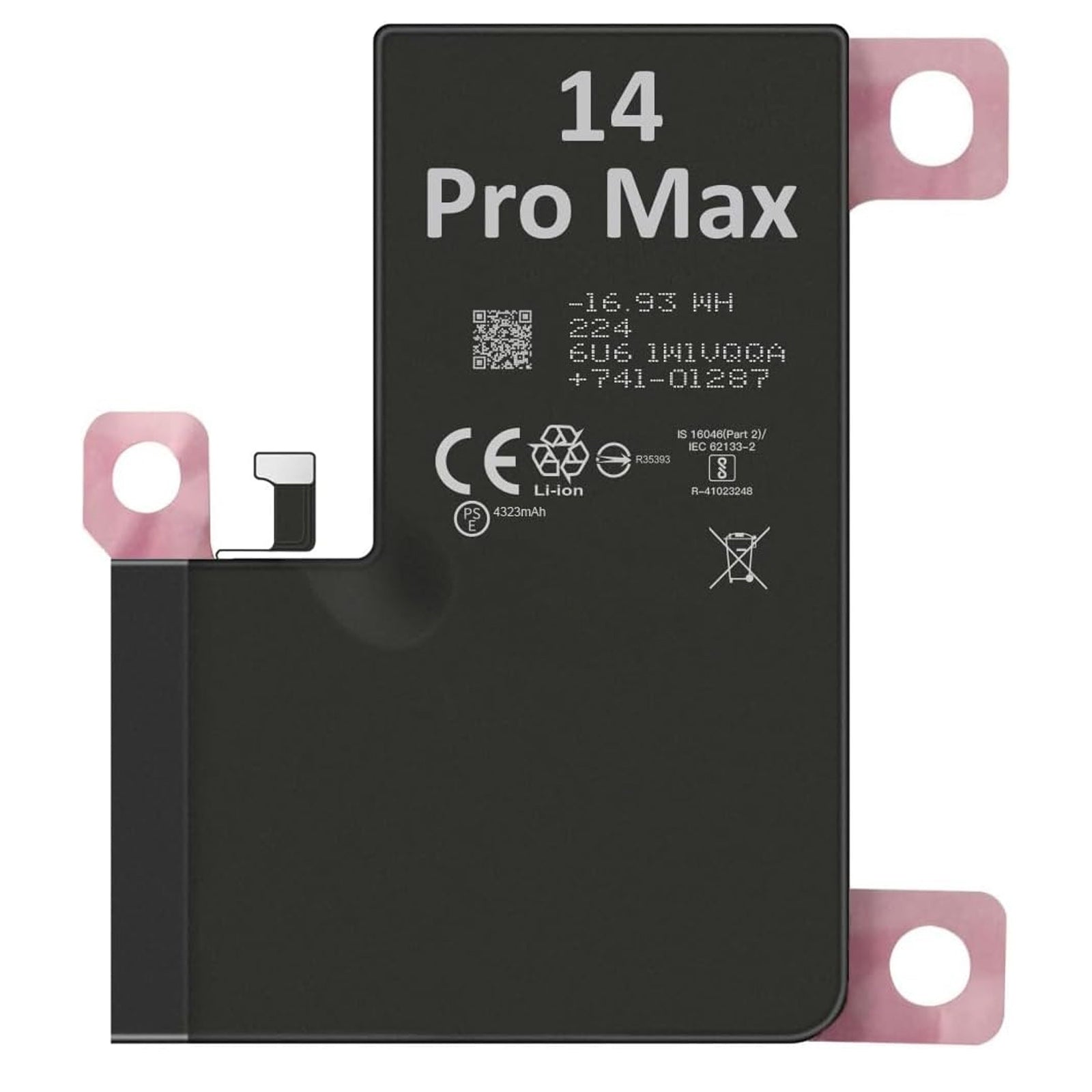Batterie de Remplacement pour iPhone 14 Pro Max 4323 mAh Identique à l'Original Kit Outils Professionnels et adhésif écran Inclus