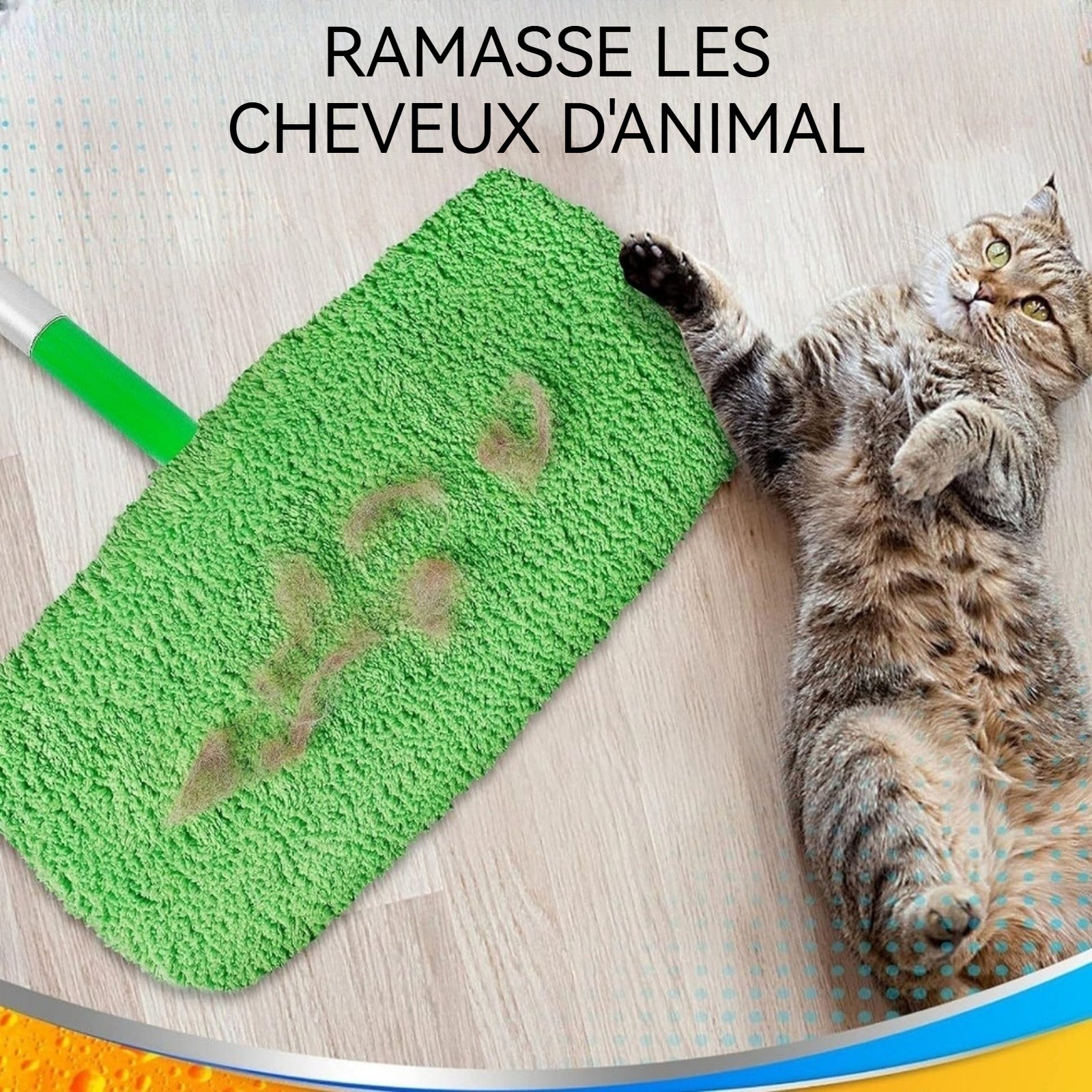 Lingettes reutilisable pour swiffer 3PCS pour 25,5x12cm chiffons réutilisables pour swiffer chiffons de sol humides pour swiffer