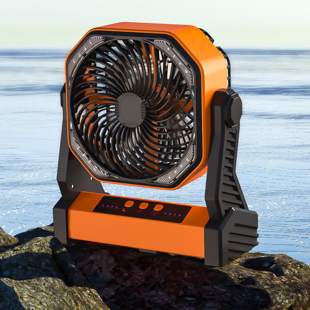 Ventilateur électrique  20000 mAh  Modèle à suspendre ou à poser Peut être utilisé comme batterie rechargeable  Ventilateur de sol