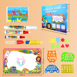 Tapis dessin eau 100x70cm tapis dessin enfant tapis magique dessin eau livré avec divers accessoires cadeaux éducatifs pour enfants