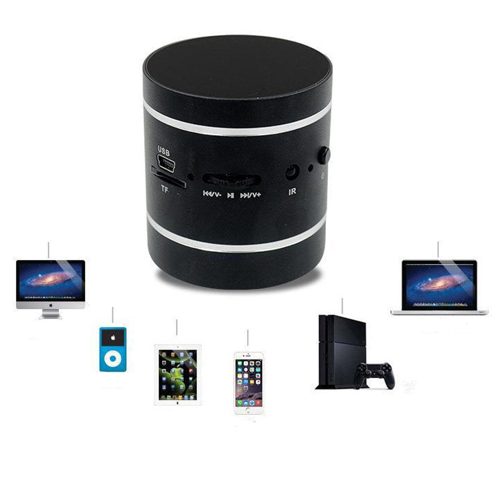 Audio Bluetooth 1100МАН Son surround à 360 degrés  Prise en charge de la lecture sur carte TF Longue durée de vie de la batterie