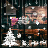 Autocollants de Noël  Ensemble de combinaisons  Autocollants Sans trace  Autocollants pour fenêtres de Noël Décorations festives