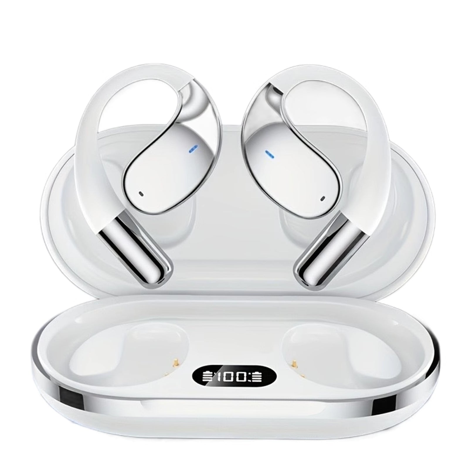 Écouteurs de Traduction Confortable à porter Convient à toutes les formes d'oreilles Transmission directionnelle du son blanc