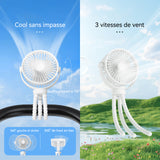 Ventilateur octopus de voiture extérieur pour enfants Le ventilateur peut être fixé de manière aléatoire de bureau pliable USB