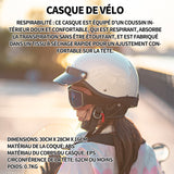 asque de vélo 30cmx28cm taille casque trottinette electrique pour adultes et jeunes casque pour vélo électrique casque de sécurit