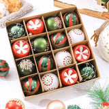 Boule de noël, ornements d'arbre de noël, boule de forme spéciale, robe de vacances, boîte-cadeau, pendentif boule peinte