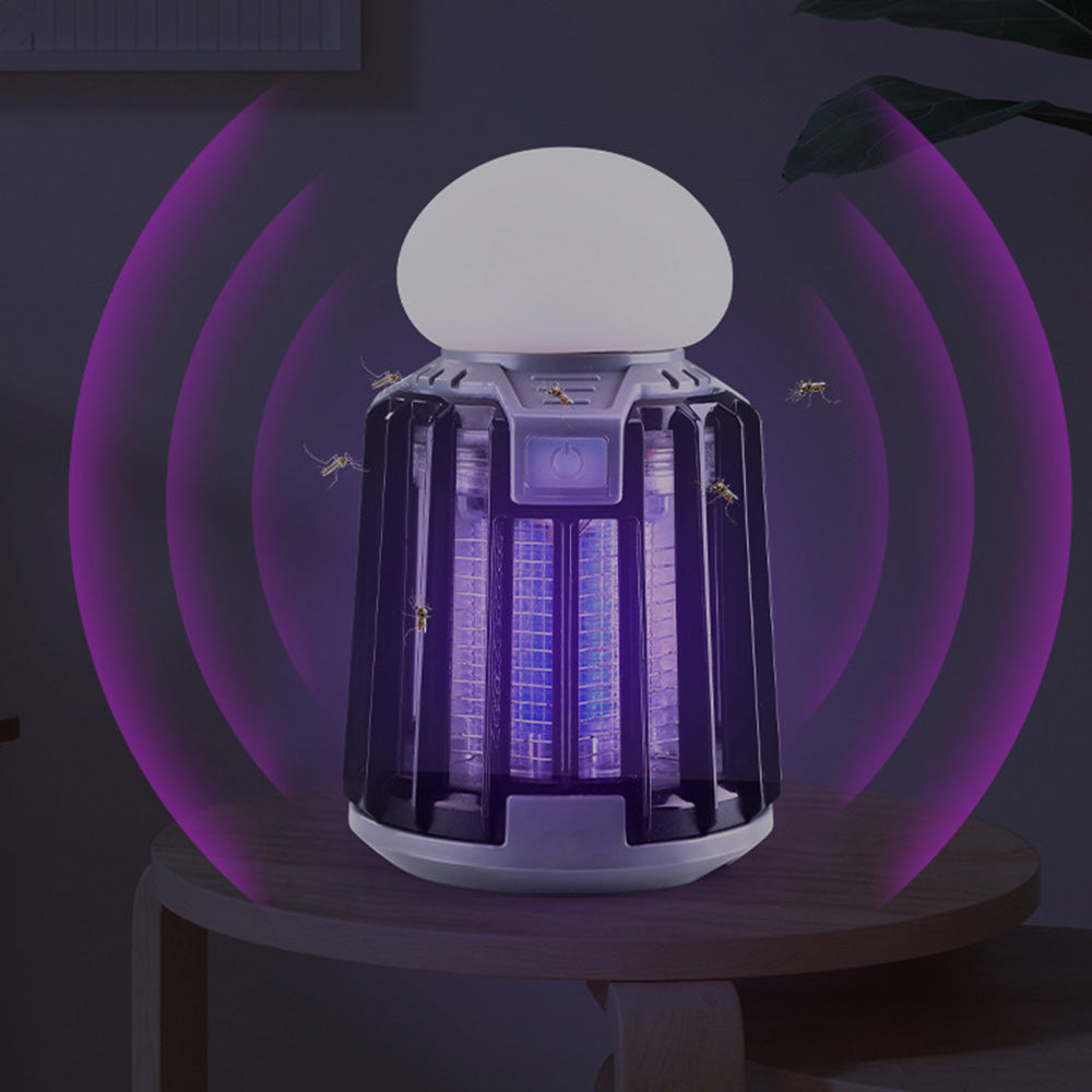 Lampe électrique anti-moustique    USB rechargeable    Mode lumière de nuit  Choc électrique anti-moustique   Lampe anti-moustique
