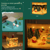 Ornements 12x12cm veilleuse Rubik's cube contient divers accessoires peut être bricolé par vous-même cadeau de noël veilleuse chaude