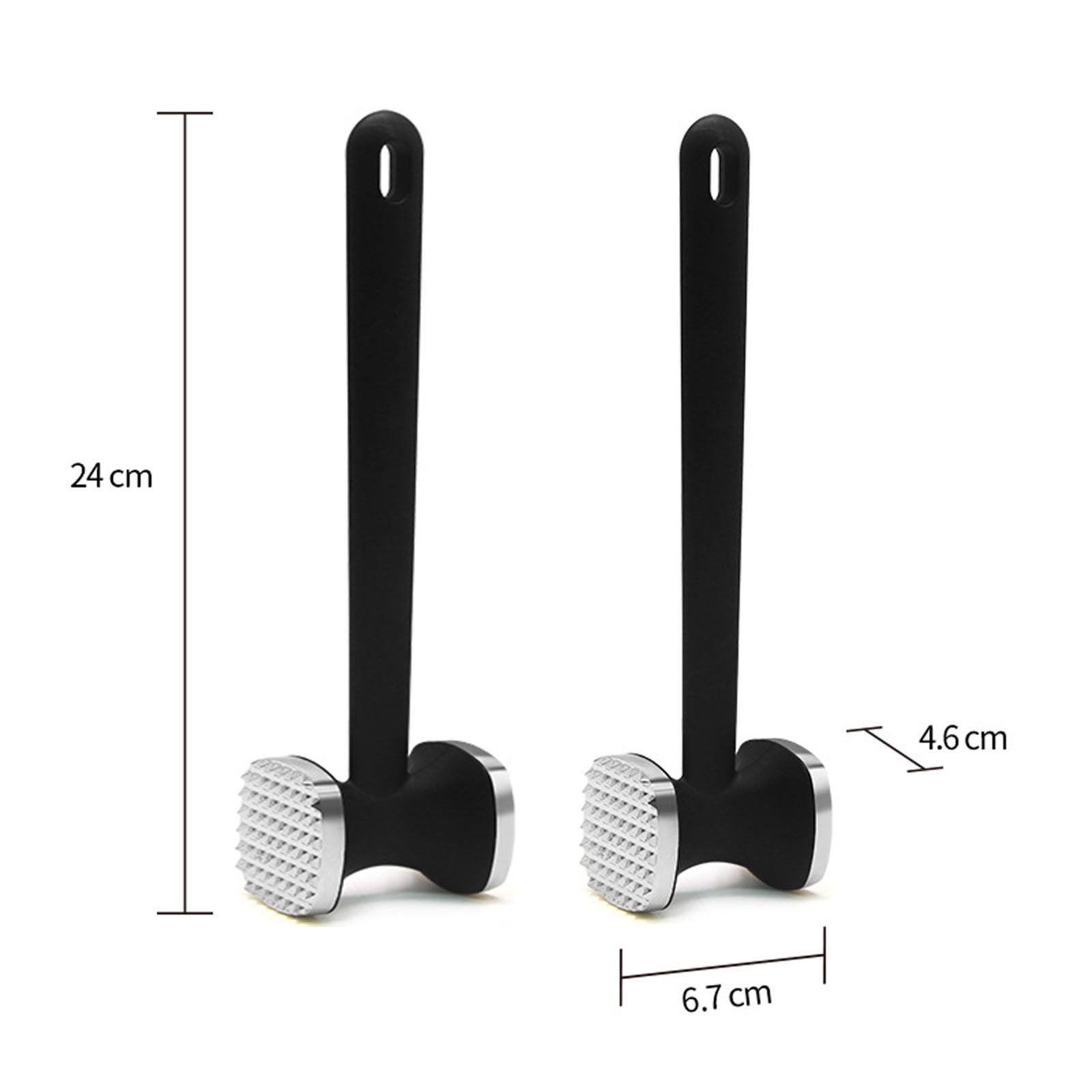 Attendrisseur de viande 2 pcs marteau à viande en aiguille à viande en acier inoxydable marteau à steak attendrisseur à viande