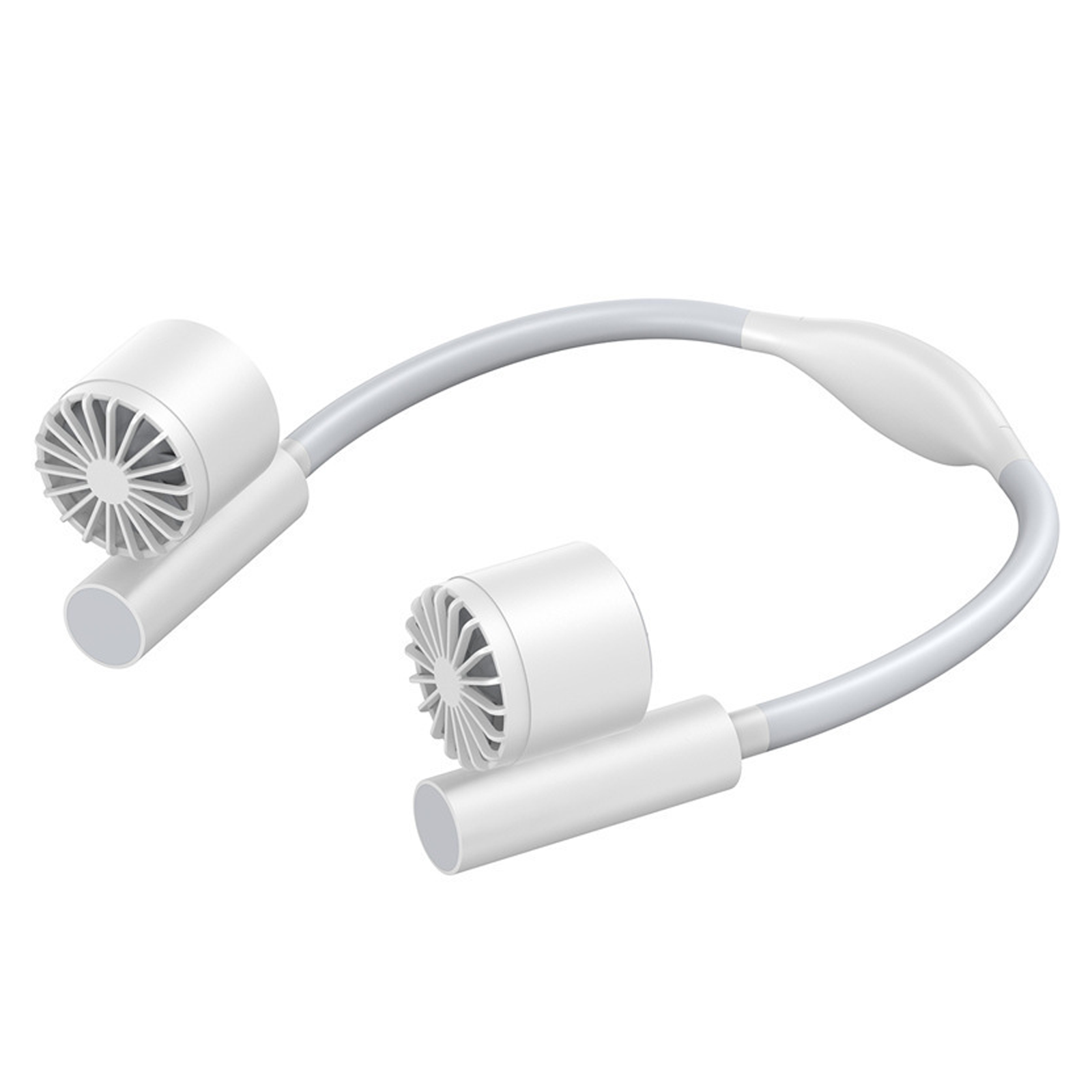 Ventilateur de cou 2400mAh 7 pales 3 vitesses de ventilation léger et portable faible bruit angle réglable ventilation naturelle