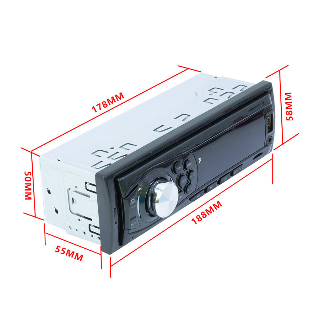 Autoradio Bluetooth 12V universel pour voiture lecteur mp3 bluetooth supportant la carte TF U disk autoradio FM noir