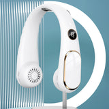 Ventilateur de cou sans feuilles   2400mA   Affichage numérique intelligent   Refroidissement rapide   Ventilateur de nuque