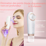 Aspirateur Point Noir Avec 3 modes Avec 4 embouts d'aspiration Nettoyage des pores du visage Forte aspiration Nettoyage visuel