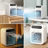 Ventilateur 500 ml Chargement et branchement USB Double pulvérisation rafraîchissante Confort longue durée Ventilateur brumisateur