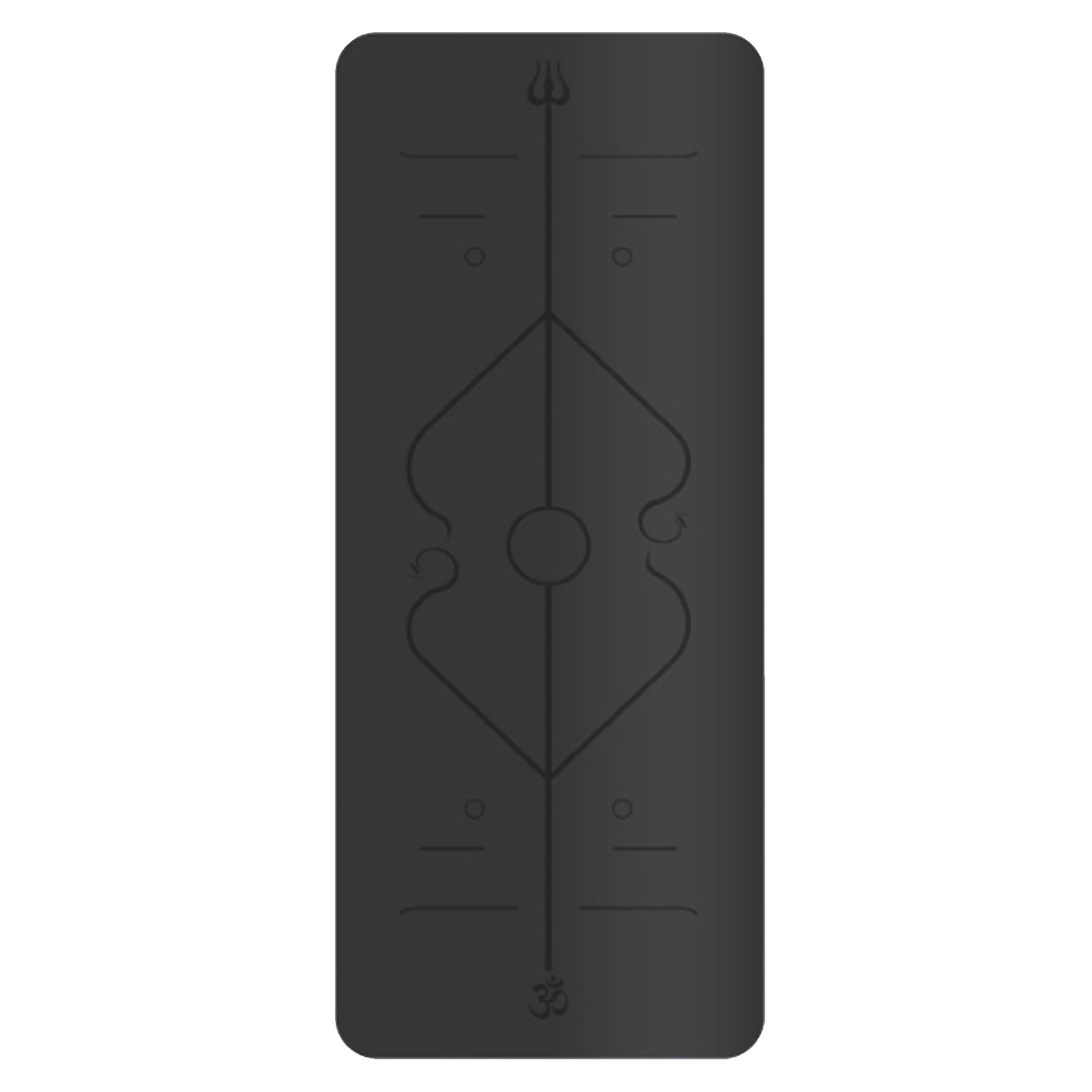 Tapis de gymnastique 1830 x 680 x5 mm Tapis de yoga Antidérapant Tapis de Pilates Tapis de sport 5mm PU Dimensions noir