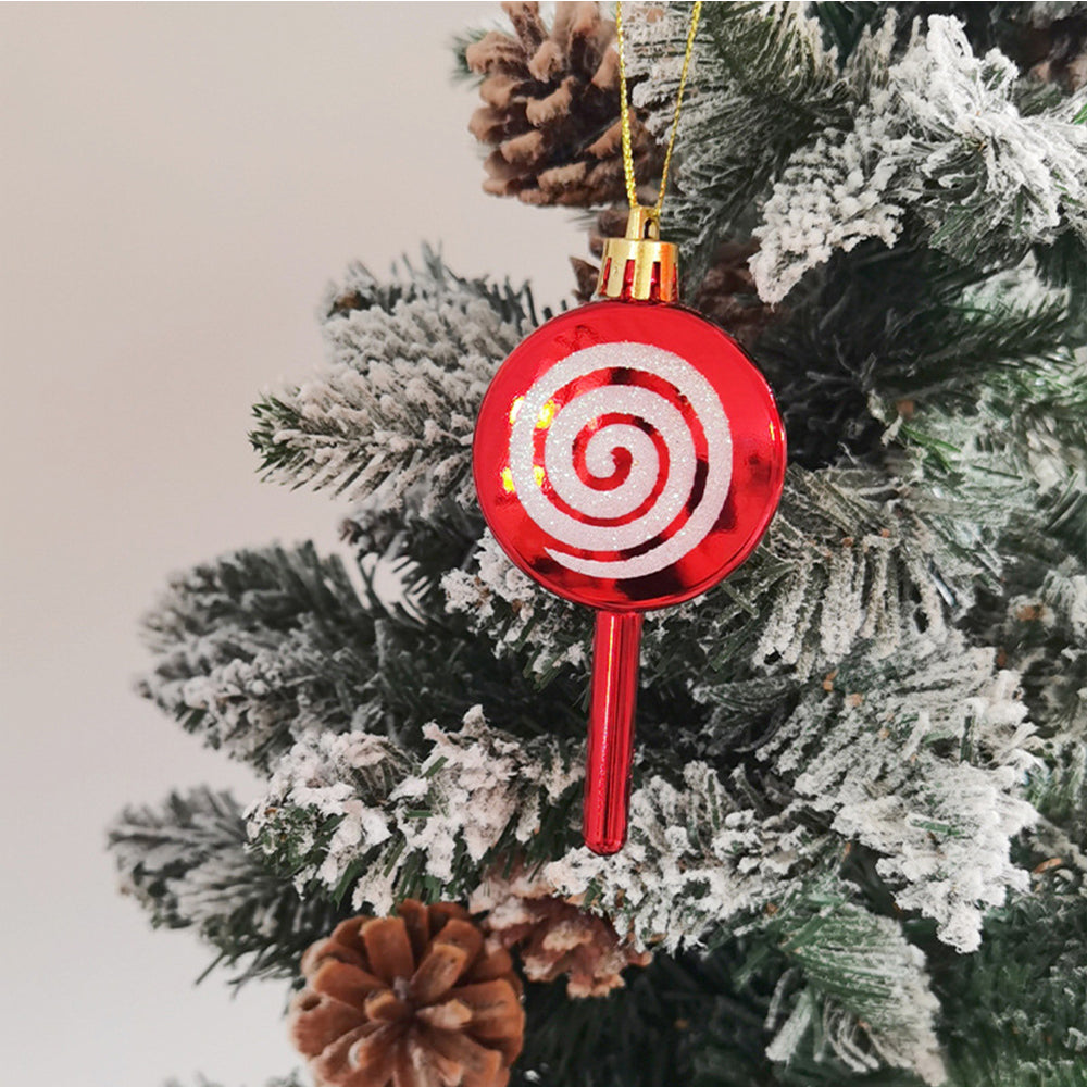 Coffret cadeau de décoration de Noël, divers pendentifs peints, ensemble de décoration d'arbre de Noël, petits pendentifs