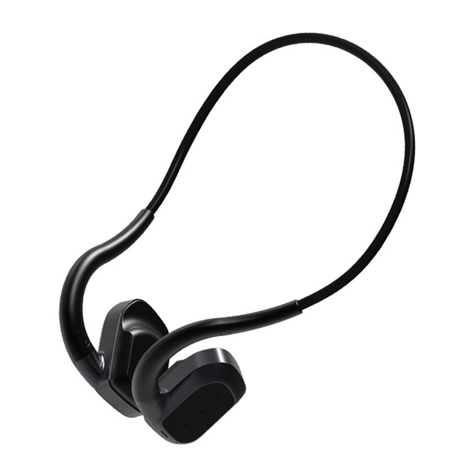 Casque à conduction osseuse 8 heures d'autonomie de lecture ecouteurs de Étanchéité IPX8 Chargement magnétique Bluetooth 5.3 noir