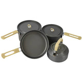 asseroles camping 4 pcs camping ustensiles complets batterie de cuisine de camping kit casseroles camping pots camping aluminium