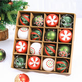 Boule de noël, ornements d'arbre de noël, boule de forme spéciale, robe de vacances, boîte-cadeau, pendentif boule peinte