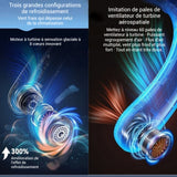 Ventilateur 100 vitesses 25 heures d'autonomie double affichage numérique refroidissement porcelaine glacée réduction du bruit