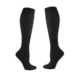 Bas de compression pour hommes et femmes, chaussettes de sport et de fitness, chaussettes de compression hautes et amincissantes