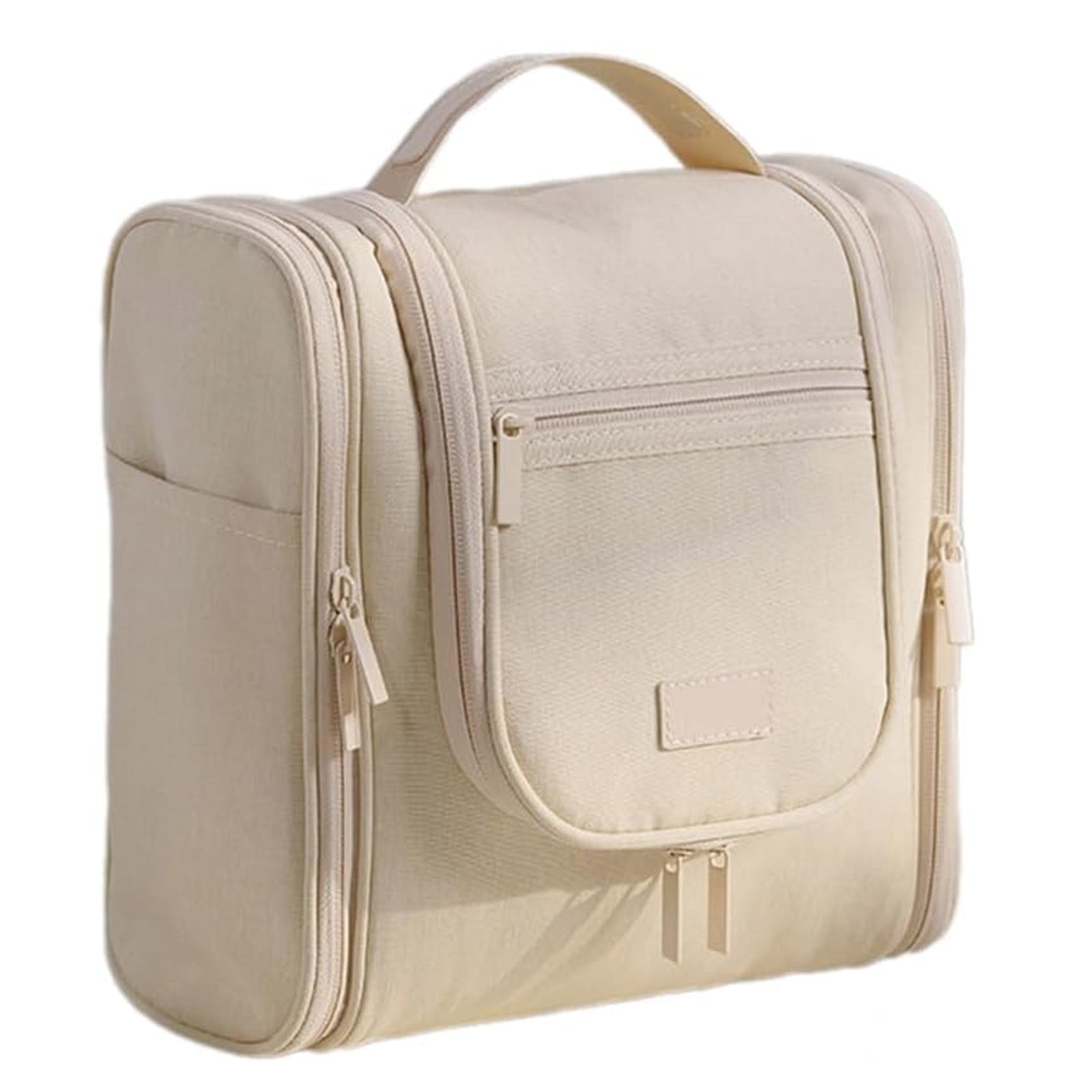 trousse de toilette 370g Tissus écologiques Double ouverture suspendue portable grande capacité tenue à la main sac à cosmétiques