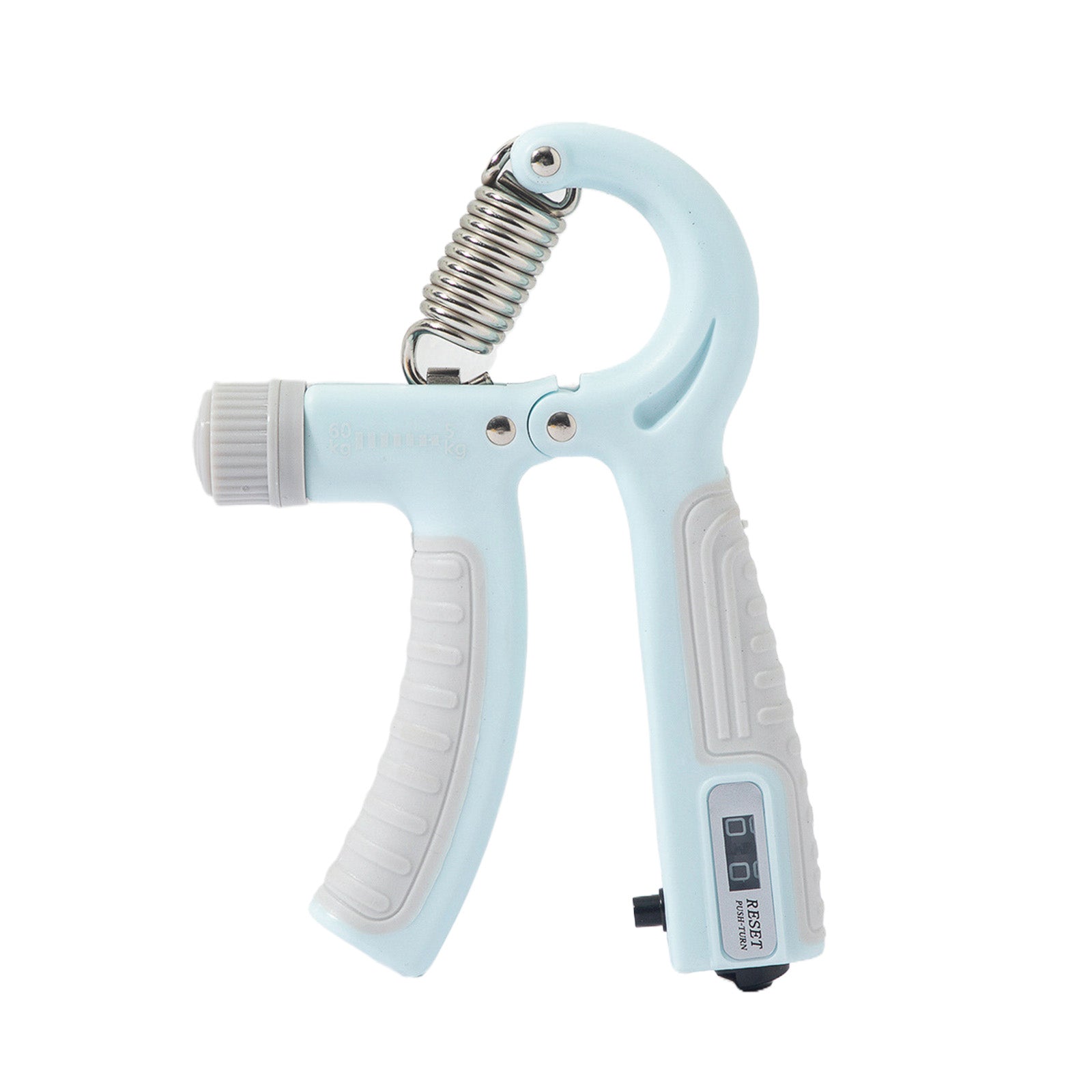 Hand grip force de préhension réglable force de préhension 5-60 kg renforçateur de bras design ergonomique antidérapante Bleu ciel