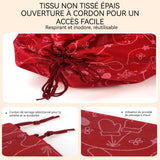 Ornements lot de 4 sac cadeau de noël 29,5x39,5cm 40x54,5cm styles rouge et vert sacs d'emballage de cadeaux de noël sac de bonbons