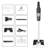 Aspirateur vertical sans fil 120w 2000 mah 10 kpa 260 ml 3ème vitesse longue durée de vie de la batterie léger et facile à tenir