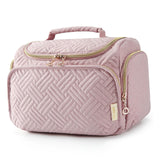 Trousse de toilette rose grande capacité étanche trousse à cosmétiques séparation sèche et humide travel toiletry bag portable