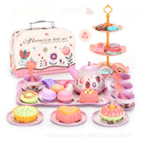 Jouet ensemble de 46 pièces thé de l'après-midi coffret cadeau pour enfants maison de jeu convient aux enfants de 3 ans et plus