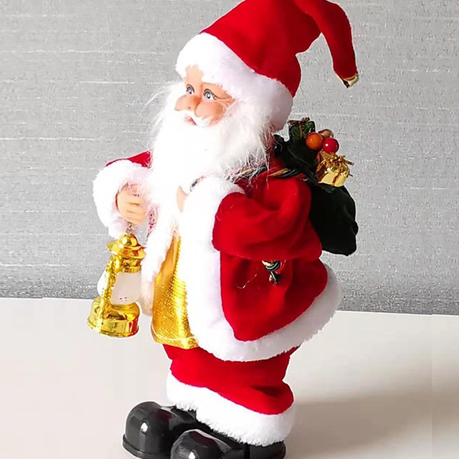 Pieds musicaux électriques en mouvement, père noël, jouet électrique de noël pour enfants, décoration cadeau de vacances