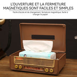 Ornements 14,5x24x8cm boîte à mouchoirs en fer pour le salon boîte à tiroirs en métal objets de décoration petits objets decoratifs