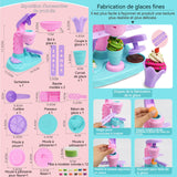 Outils de pâte a modeler 26pcs machine à glace colorée DIY jouets pour enfants accessoires pate a modeler jouets en argile colorée